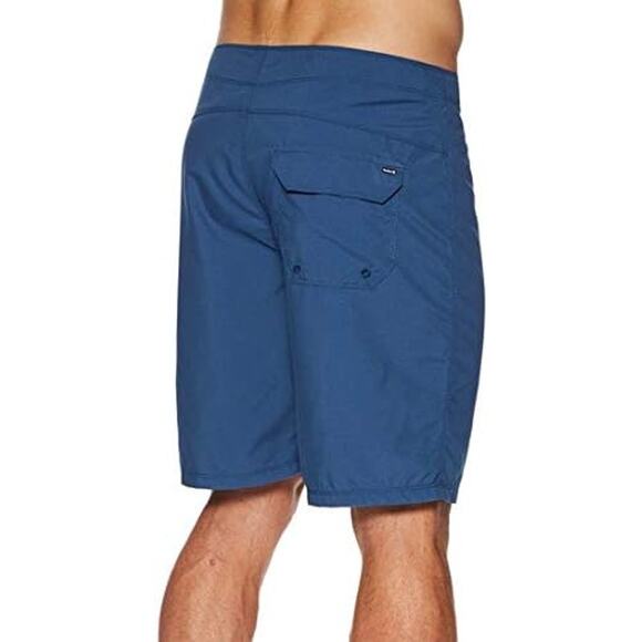 Hurley Mens 33 Mystic Navy One & Only 2.0 Boardshorts 21" Swim Beach Surf I23-26 - Picture 2 of 9